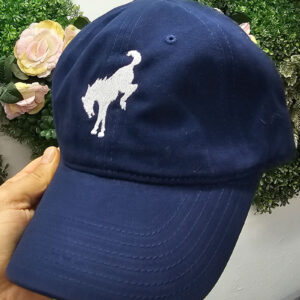 Gorra gabardina azul de 5 gajos personalizable