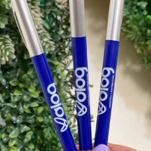 Pluma plástica tinta negra mecanismo twist personalizable