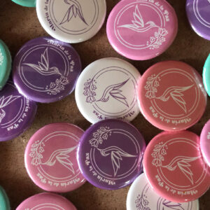 Pin tipo botón de 5cm personalizable