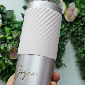 Termo metálico Moin Moin personalizado rosa