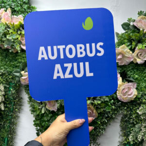 Señalética de mano 20 × 20 cm comunicación dinámica para eventos y capacitaciones