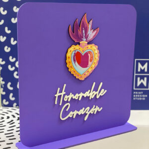 Señalética para mostrador 20 × 20 cm comunicación frontal en punto de atención