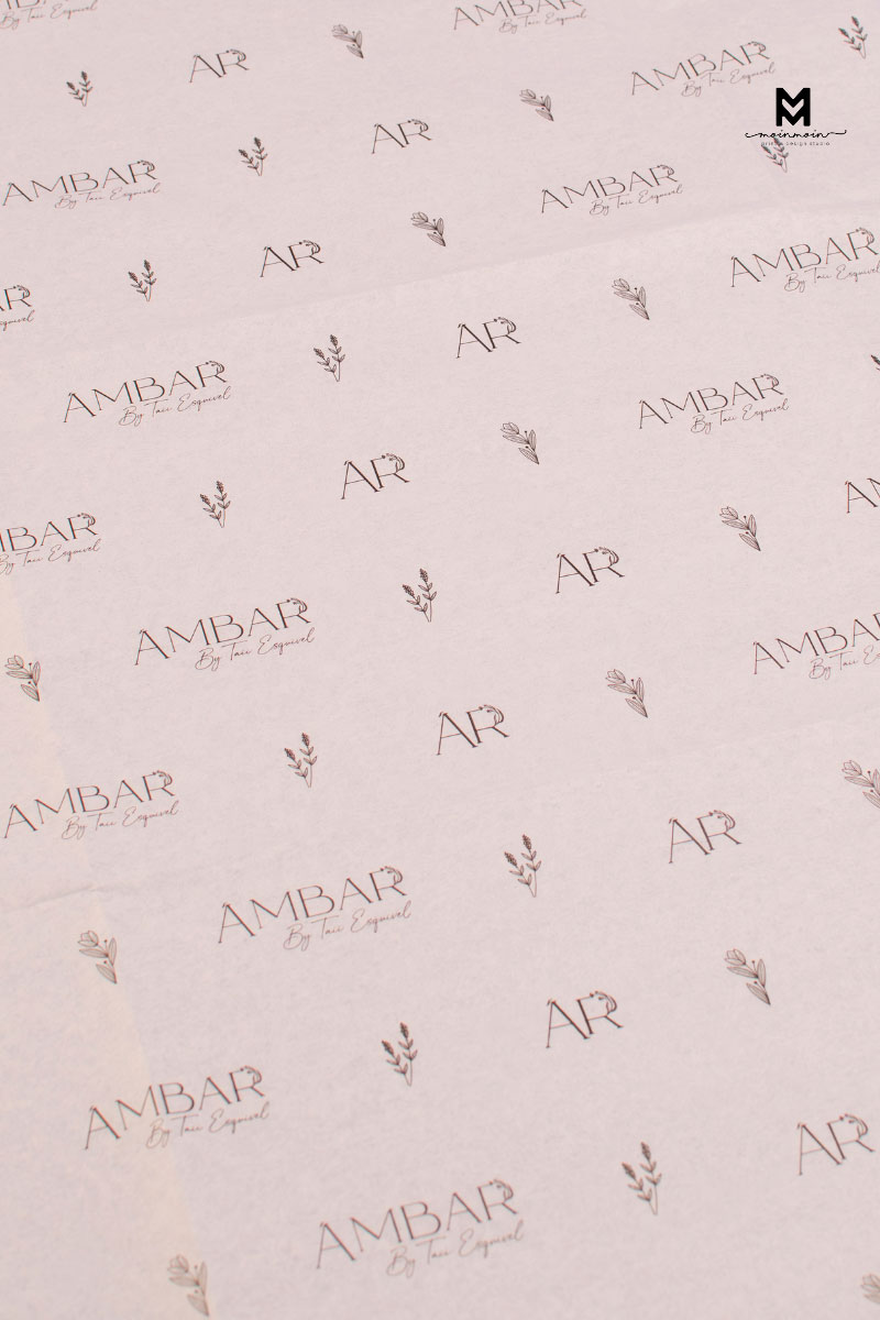Papel envoltura personalizado grado alimenticio Branding para empaque y alimentos mod-MGPE0811